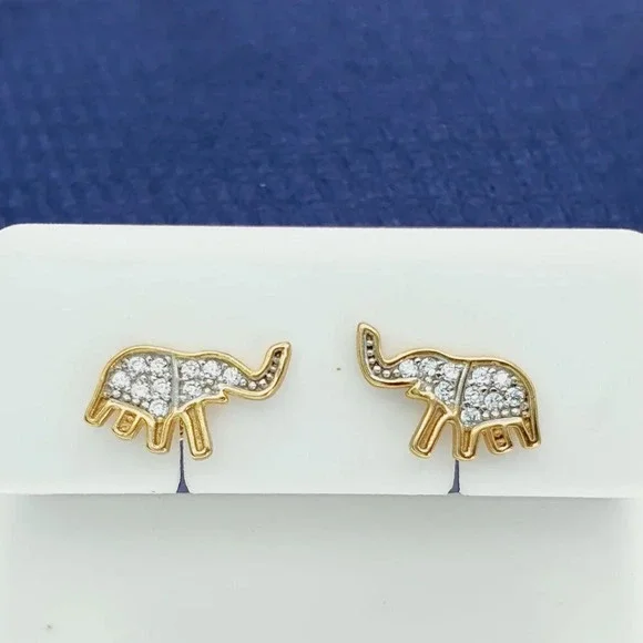 925 Sterling Silver CZ Stud Earrings for Women/Girl, US925P1225